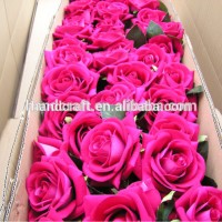 artificial flower pink rose wedding decoration