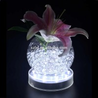 6 inch 25 LEDs Centerpiece Vase Base light For Wedding Decoration /LED Upbright for vase/LED under vase light